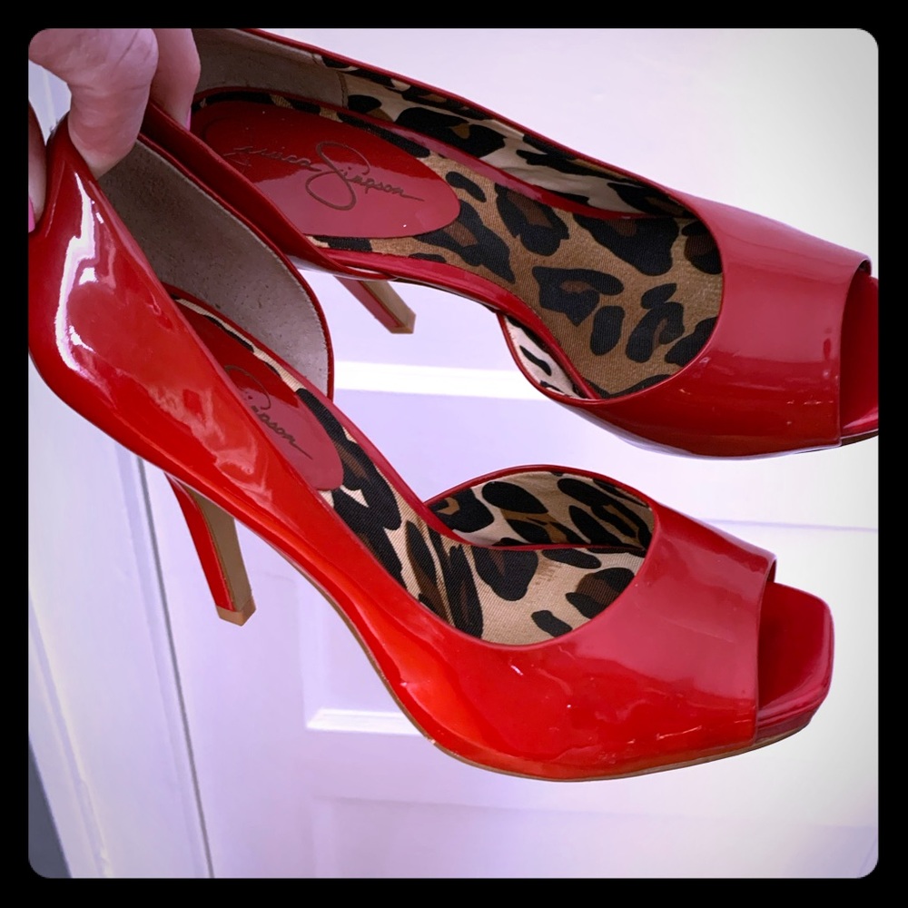 Jessica Simpson 4” size 8 Red Heels Shoes